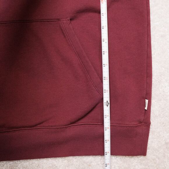 Vans Classic Burgundy Black Pullover Hoodie Sweatshirt Mens Size XL - Picture 5 of 11